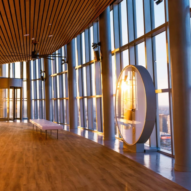Belgrade 360 Deck Kaleidoskop (1) Kaleidoscopes on the 41st floor of Kula Belgrade as part of Belgrade 360 Deck
